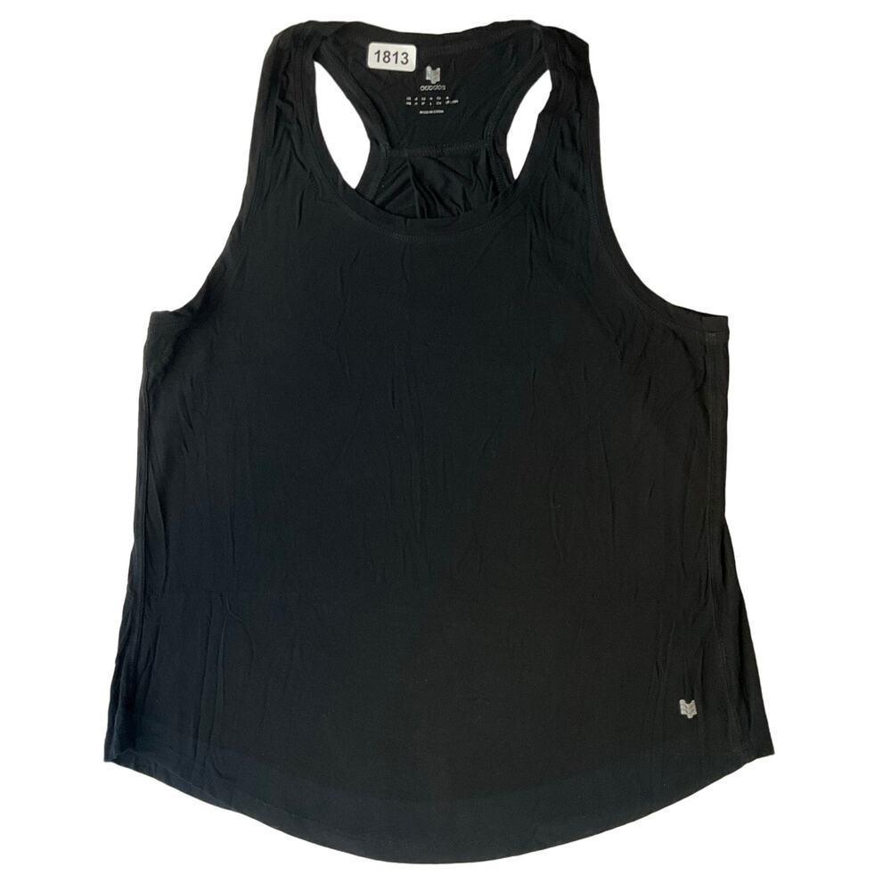 Ododos Women’s Sleeveless Tank Top size M, Solid Black, Soft & Stretchy